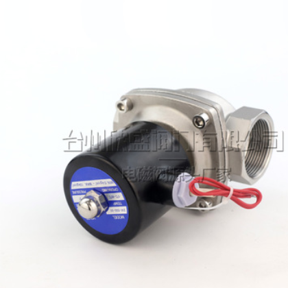 开关阀常闭2w水阀气阀220v24v6分dn15dn25dn50dn40304阀304不锈钢