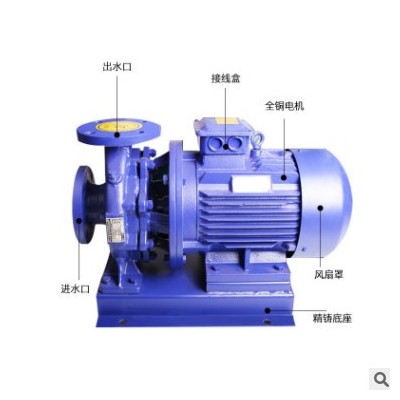 厂家直销ISW300-315B增压水泵管道离心泵不锈钢材质高扬程压力稳