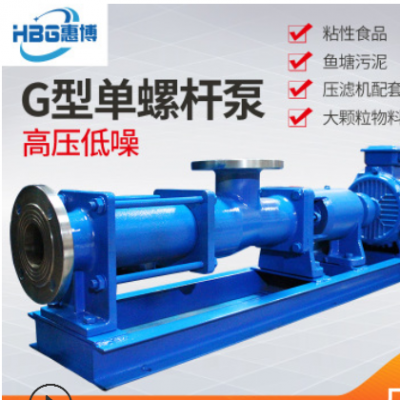 螺旋泵_泥浆螺杆泵 HBG 污泥排污泵 G30-2 G型螺杆泵 现货供应