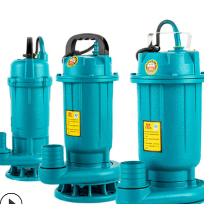 WQD污水泵家用小型潜污泵220V化粪池抽粪泵2寸排污泵高扬程潜水泵