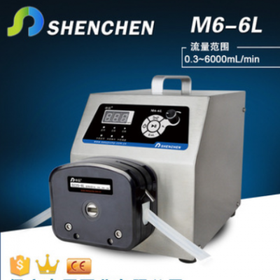 保定申辰工业型蠕动泵M6-6L不锈钢机身配套工业设备