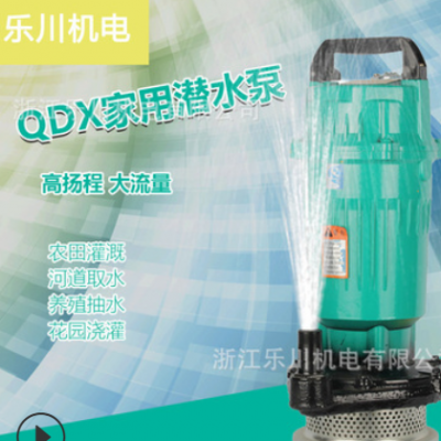 QDX单相潜水泵小型家用高扬程清水泵厂家批发农田灌溉井水抽水泵