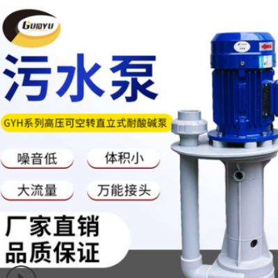 广东厂家工程污水泵耐酸碱塑料泵立式化工泵喷淋塔废气塔 自吸泵