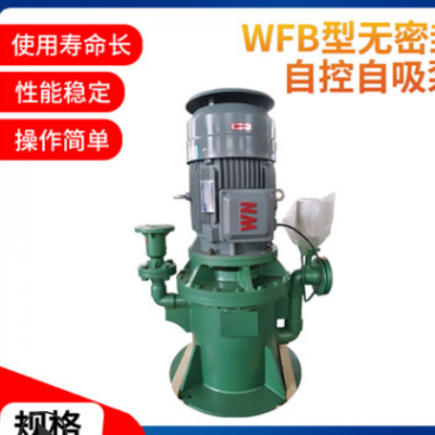 WFB型无密封自吸清水泵 一次引流终身自吸自控自吸泵 立式自吸泵