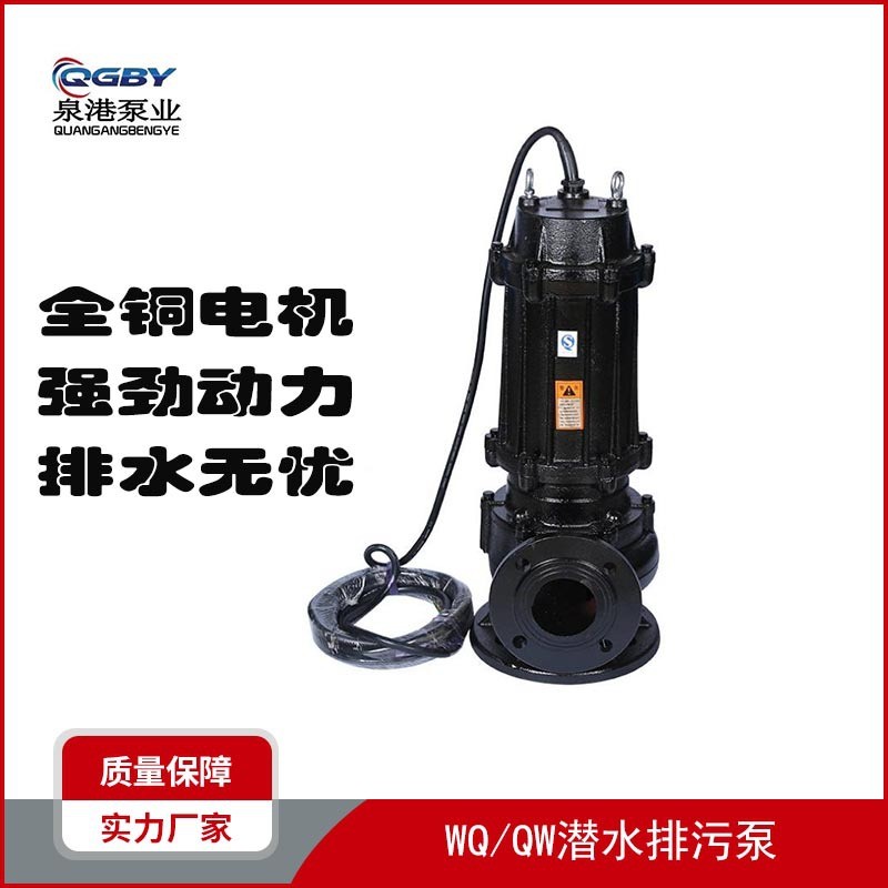 QW潜水泵排污泵WQ污水泵潜污泵JYWQ切割搅匀工业排水泵图2