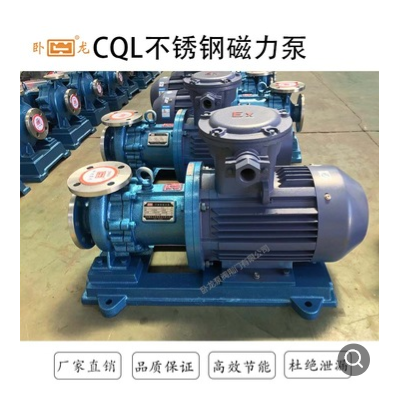卧龙 直销 CQL304 316不锈钢 磁力泵 离心泵 化工泵 循环泵 包邮