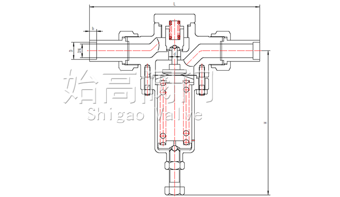 低温升压调节阀尺寸图