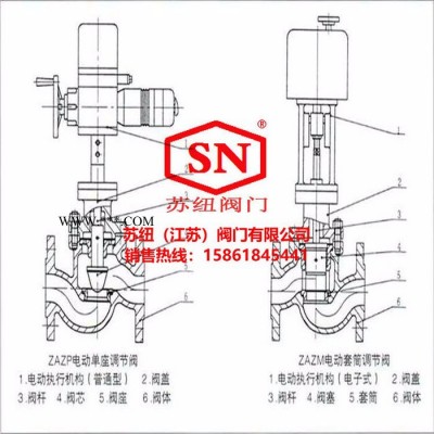 苏纽ZAZP、ZAZPC电动单座调节阀|电动调节阀批发