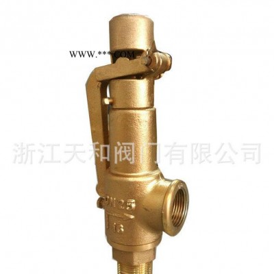 直销A28W-16T弹簧全启螺纹连接式铜安全阀 浙江阀门生产