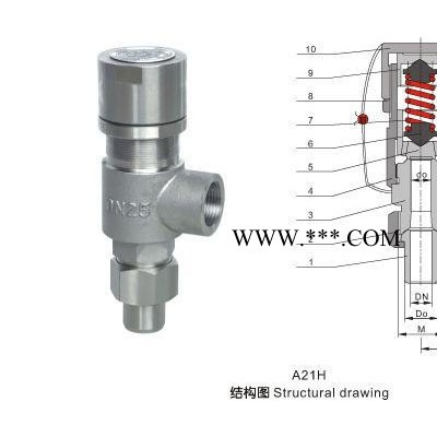 锅炉管道专用安全阀A21Y/H/F-64P-DN25