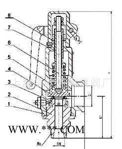 上海申欧通用泵阀厂A27W-16P-DN40不锈钢弹簧微启式外螺纹安全阀