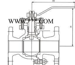 上海申欧通用阀门厂Q41F-150LB-DN8寸A**标手动铸钢法兰式球阀