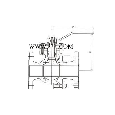 上海申欧通用阀门厂Q41F-150LB-DN8寸A**标手动铸钢法兰式球阀