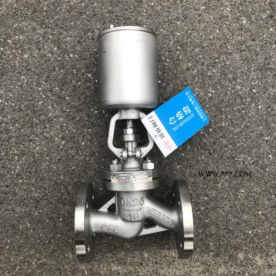 不锈钢防盗截止阀J41W-16RL气动截止阀
