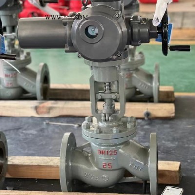 310S不锈钢电动法兰截止阀DJ41W-40P电动低温截止阀