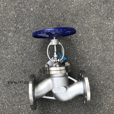 不锈钢法兰截止阀J41W-16P耐高温截止阀