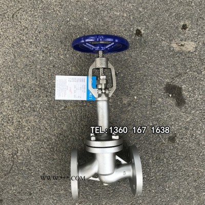 液氮法兰截止阀DJ41W-16P低温针型阀