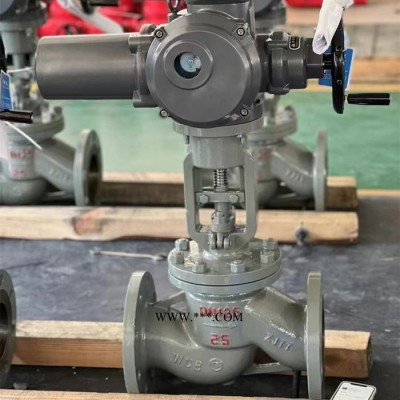 铸钢电动截止阀DJ41W-40P蒸汽电动截止阀