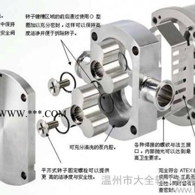 供应温州大全卫生级不锈钢凸轮转子泵