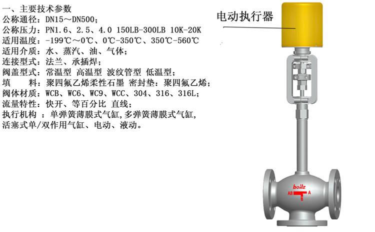 电动波纹管三通阀简介