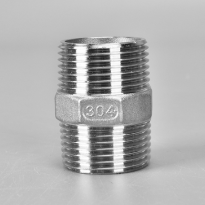 201 304 316L不锈钢六角外丝 直通对丝内接管件外牙螺纹接头4分6