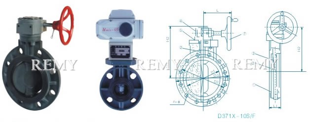 D371X塑料蝶阀
