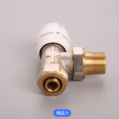 厂家直供卡套角式手动地暖温控阀DN20*1620角式手动温控阀可定制图2
