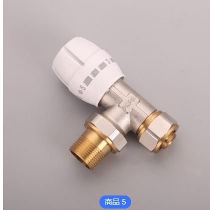 厂家直供卡套角式手动地暖温控阀DN20*1620角式手动温控阀可定制图3