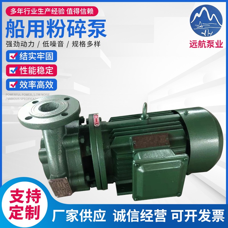船用粉碎泵 船用粉碎泵 单吸卧式旋涡泵 厂家供应 电动型船用泵图4