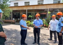 双塔街道办事处主任孙强生带队到中核苏阀南厂区改造项目开展安全检查