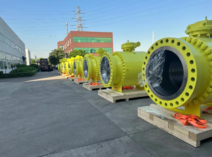 凯工阀门向西班牙出口一批大口径天然气球阀、止回阀