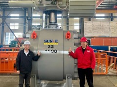 温州阿泰科助力国内首台32"-1500LB气动大口径高压硬密封紧急切断球阀（ESDV）验收成功