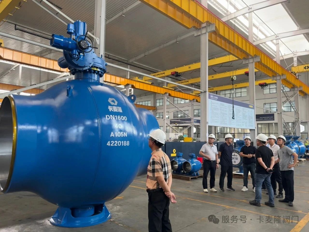 温州市县领导莅临卡麦隆阀门参观指导工作